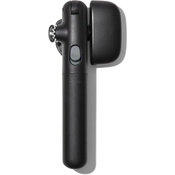OXO Good Grips Lock & Go 캔 오프너, 잠금 암과 쉽게 풀 수 있는 버튼이 있는 수동 캔 오프너, 휴대용 주방 도구, 매일 사용할 수 있는 소형 주방 기구